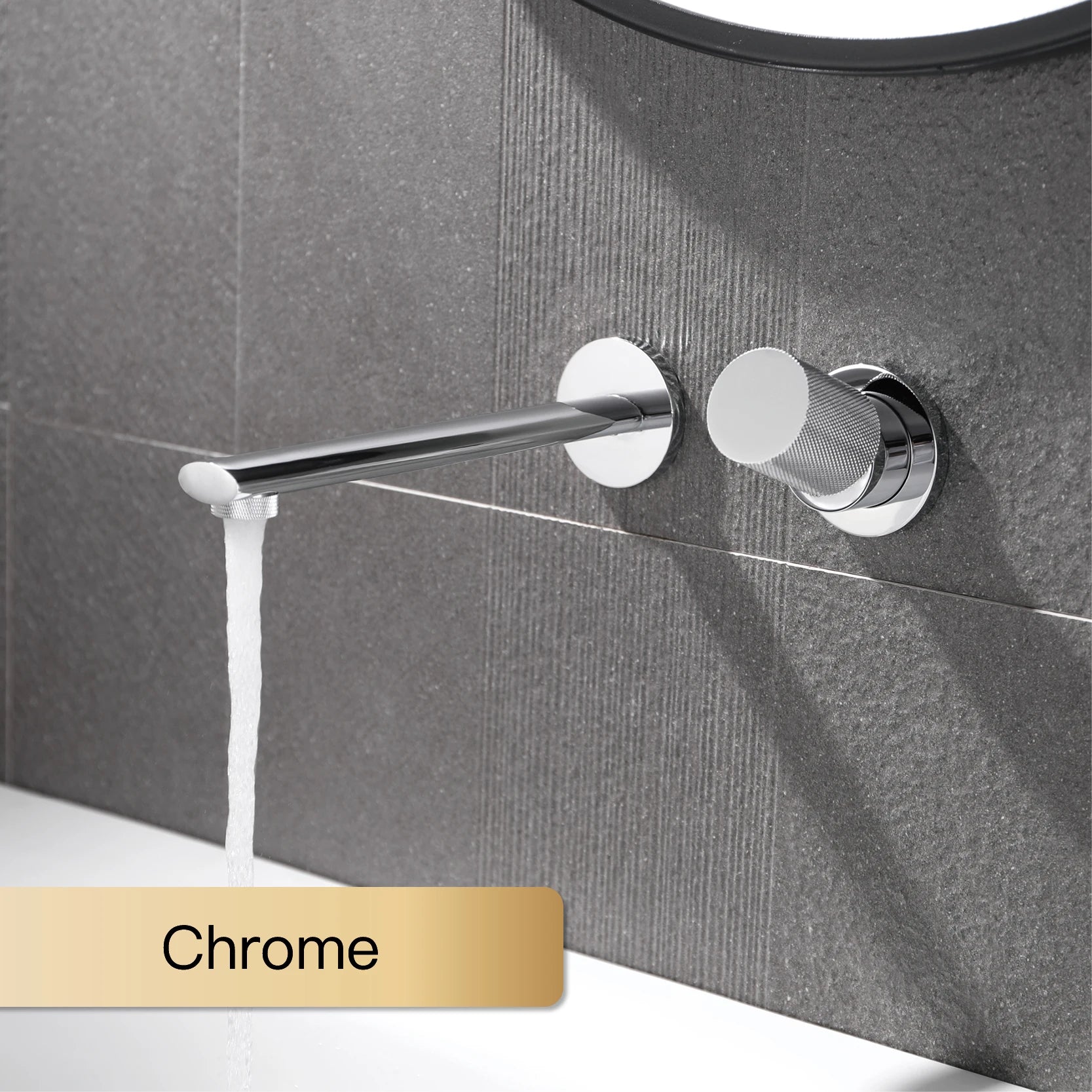 Wandarmatur – Messing Schwarz – Zeitgenössisch