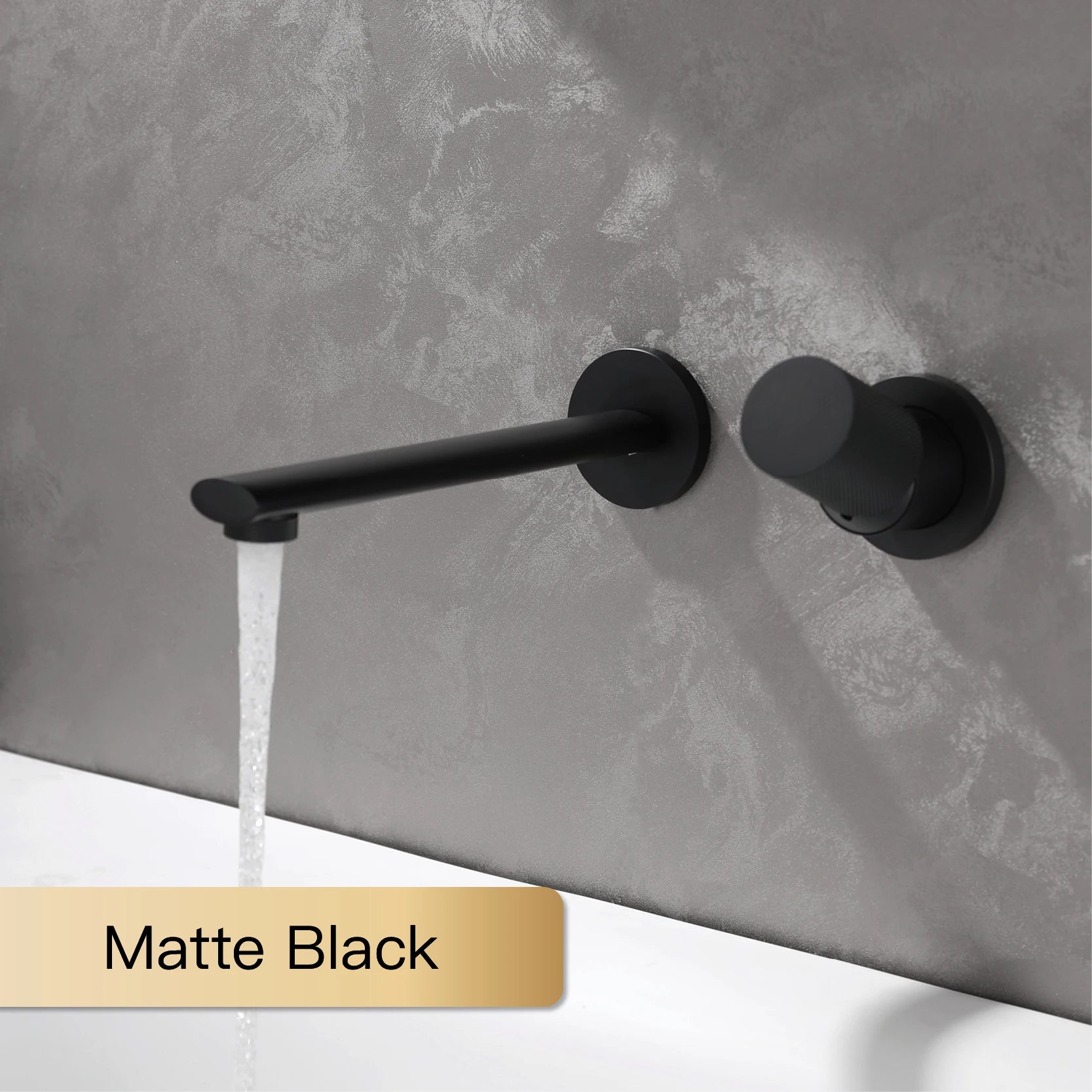 Wandarmatur – Messing Schwarz – Zeitgenössisch