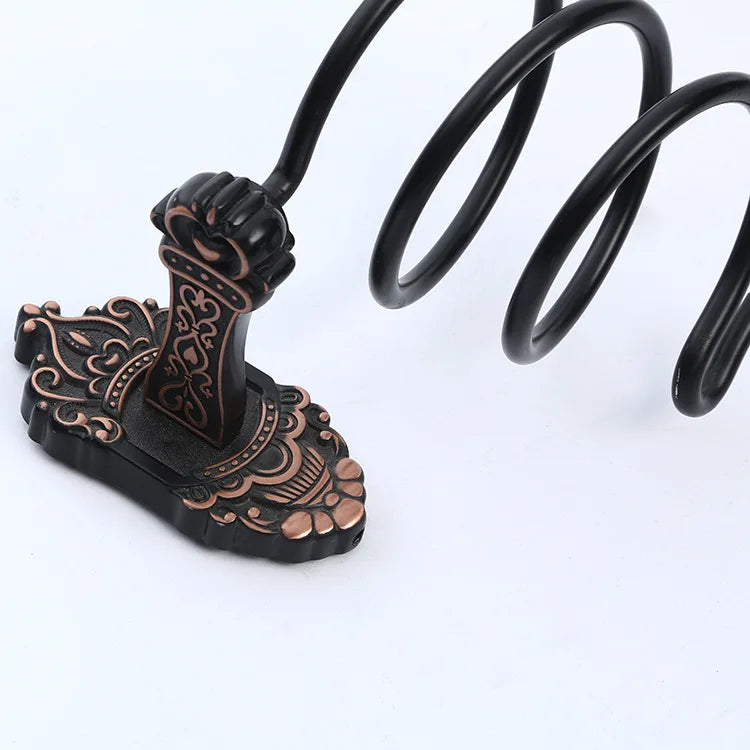 Wandhalterung Föhn – Vintage Aluminium Design