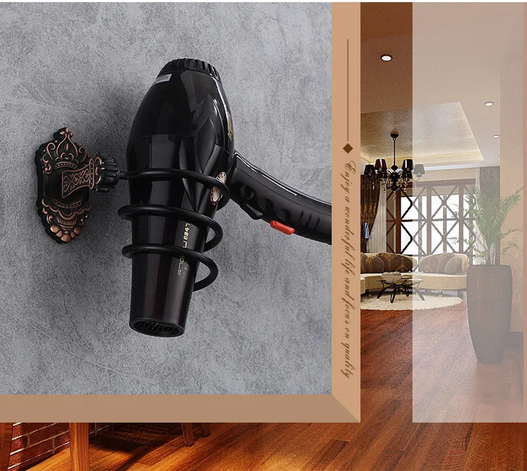 Wandhalterung Föhn – Vintage Aluminium Design