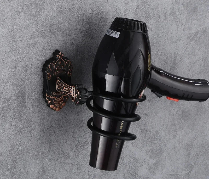 Wandhalterung Föhn – Vintage Aluminium Design