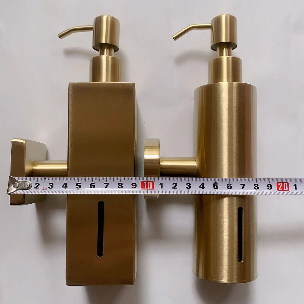 Wandseifenspender – Gebürstetes Gold Edelstahl – Badezimmer
