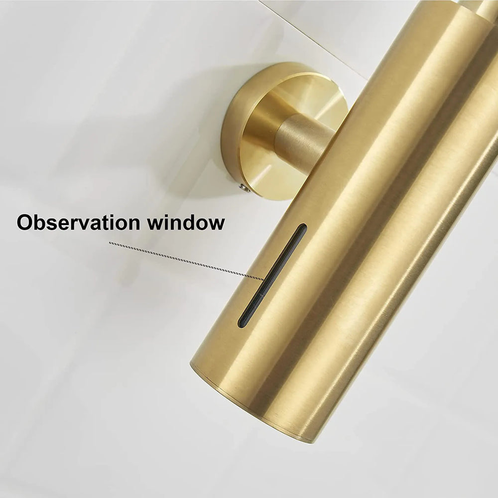 Wandseifenspender – Gebürstetes Gold Edelstahl – Badezimmer