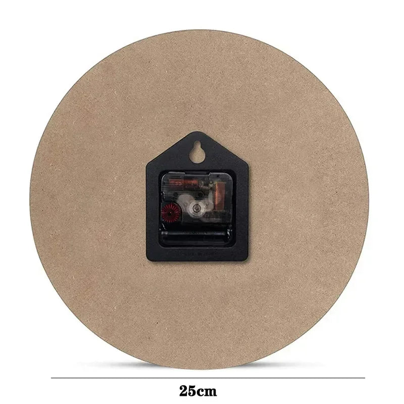 Wanduhr – Antikes Holz Design – 25CM Leise