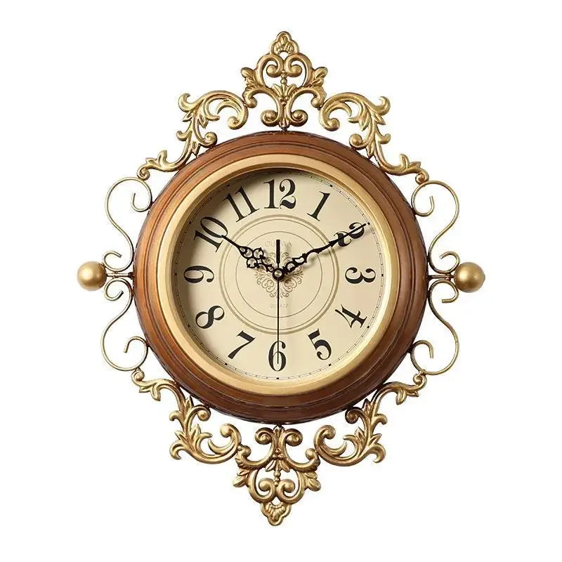 Wanduhr – Retro Metall Rund – Wohnzimmer Dekor