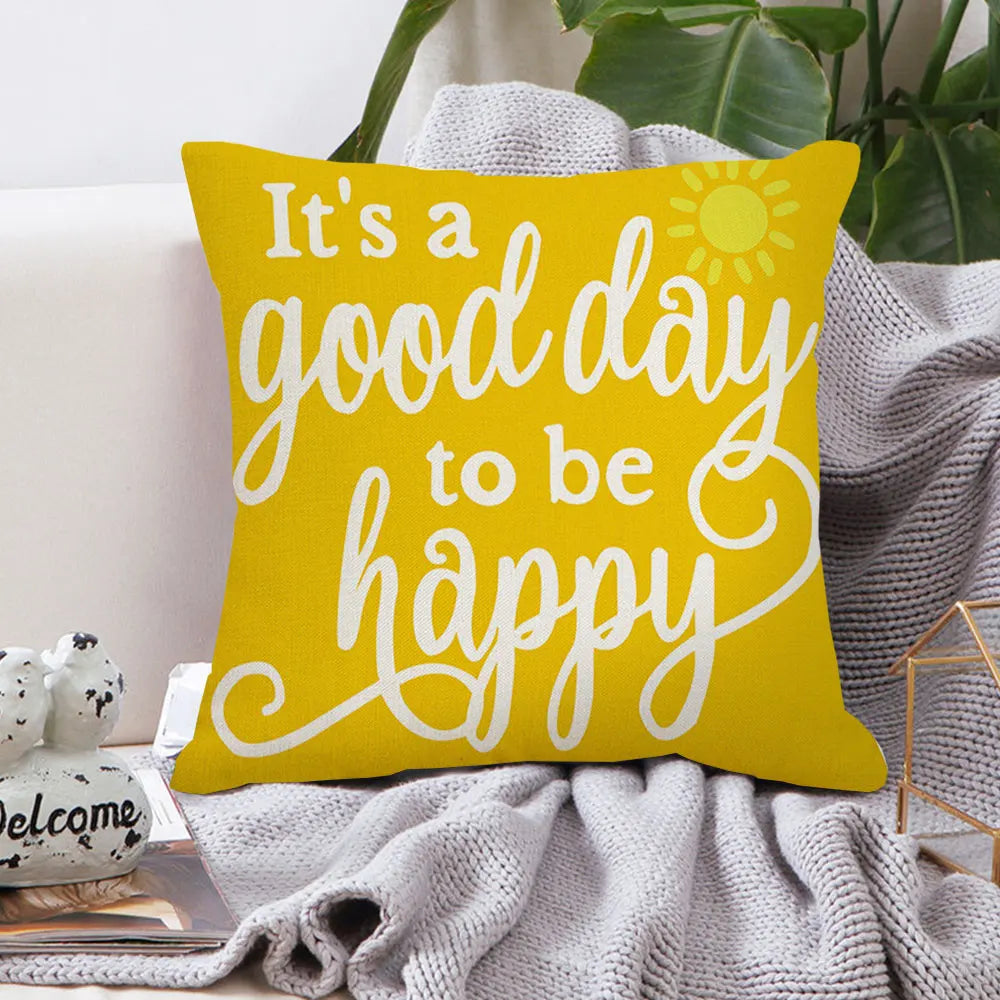 Wasserdichte Kissenbezüge – Jacquard-Leinen – 45x45cm