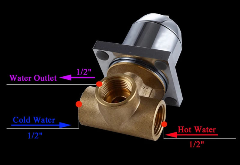 Wasserfallarmatur – Messing Wandmontage – Zeitgenössisch