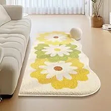 Weicher Polyester-Teppich von VIKAMA im Cartoon-Stil, multicolor, rechteckig 120x160 cm, ideal für Wohnzimmer