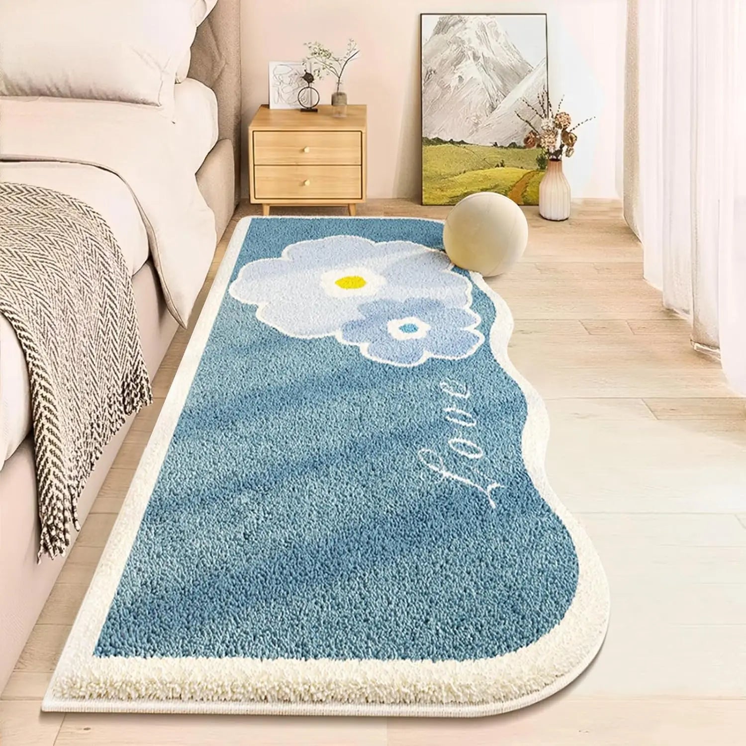 Weicher Teppich aus Polyester im Cartoon Design, Farbe: multicolor, Grösse: 60x90cm, modern