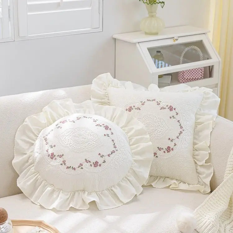 Weiches Kissenbezug – Monochromes Pflanzendesign – 45x45cm/50x50cm