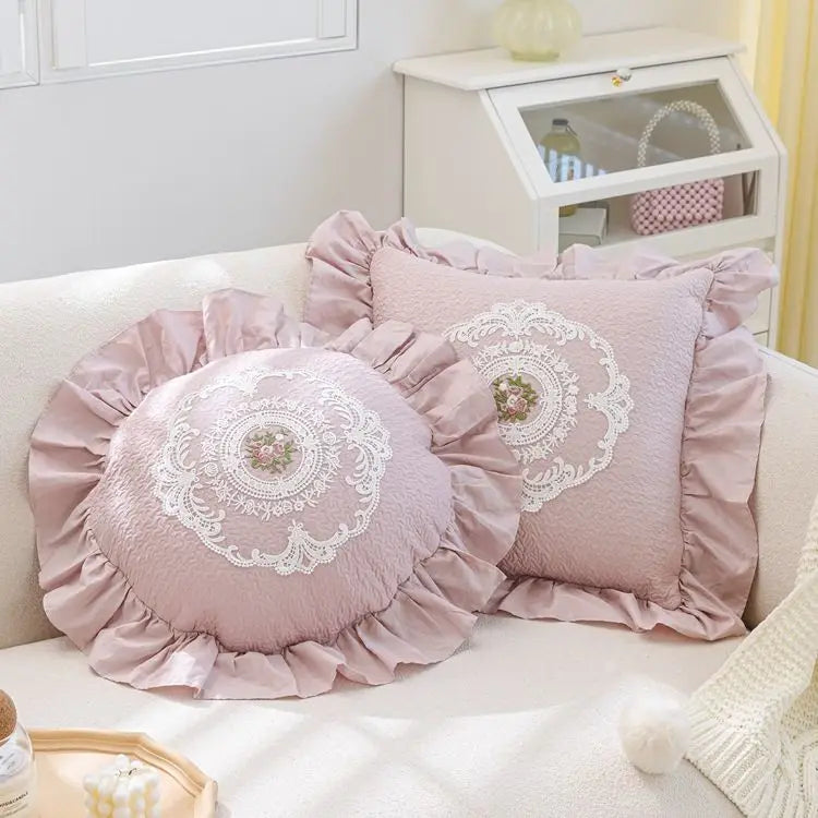 Weiches Kissenbezug – Monochromes Pflanzendesign – 45x45cm/50x50cm