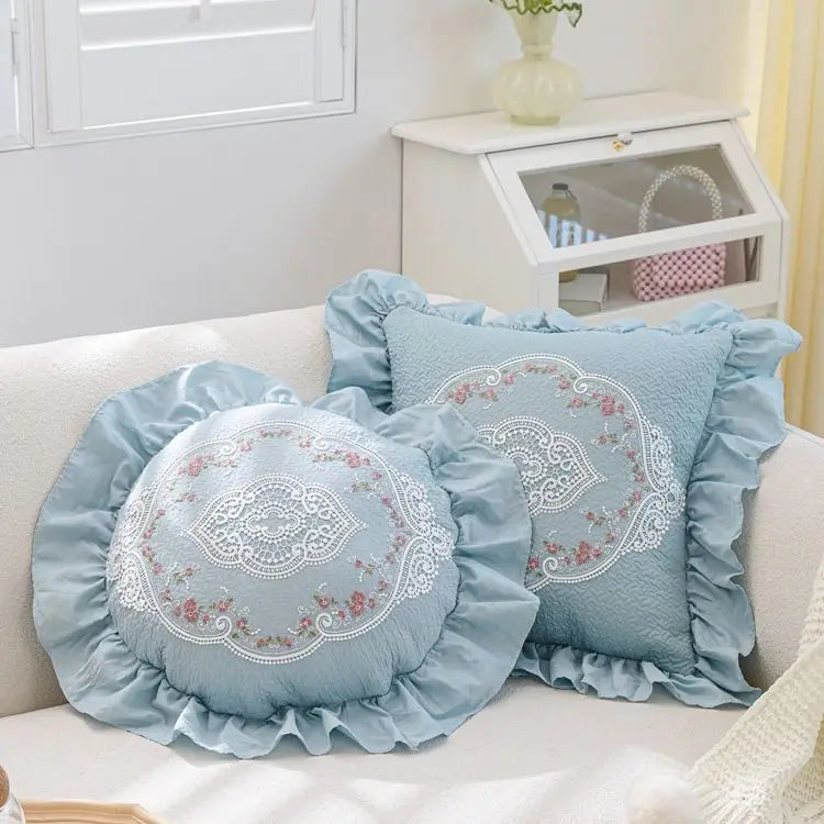 Weiches Kissenbezug – Monochromes Pflanzendesign – 45x45cm/50x50cm