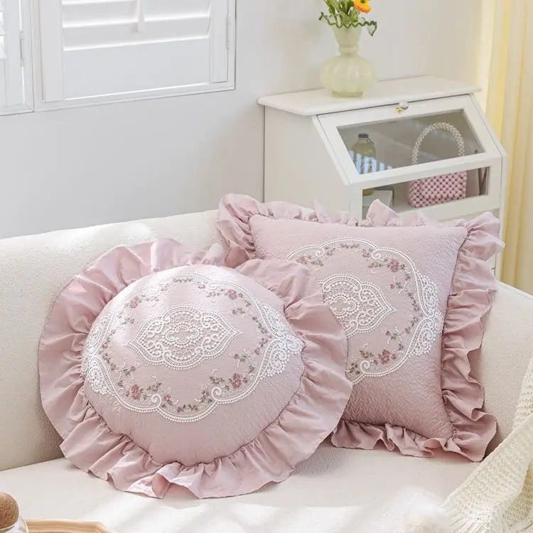 Weiches Kissenbezug – Monochromes Pflanzendesign – 45x45cm/50x50cm