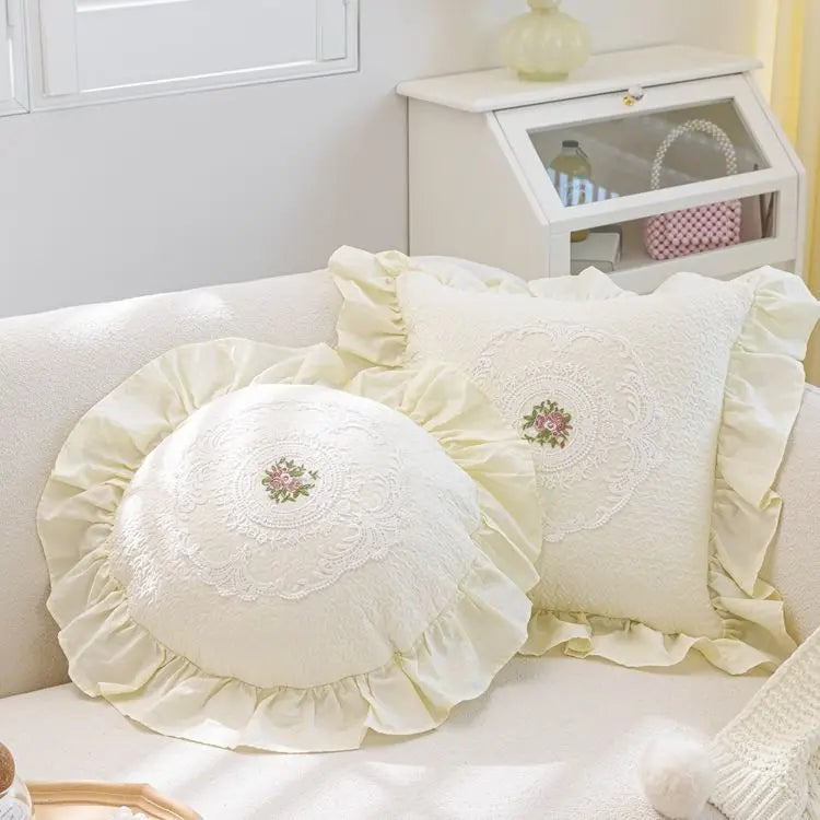 Weiches Kissenbezug – Monochromes Pflanzendesign – 45x45cm/50x50cm