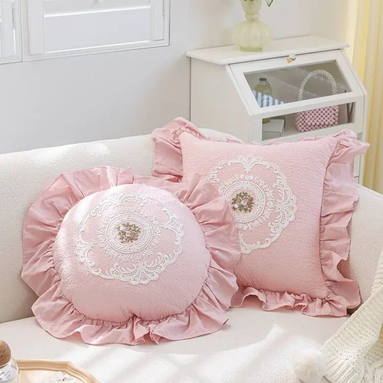 Weiches Kissenbezug – Monochromes Pflanzendesign – 45x45cm/50x50cm