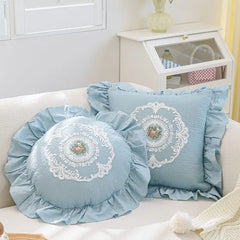 Weiches Kissenbezug – Monochromes Pflanzendesign – 45x45cm/50x50cm