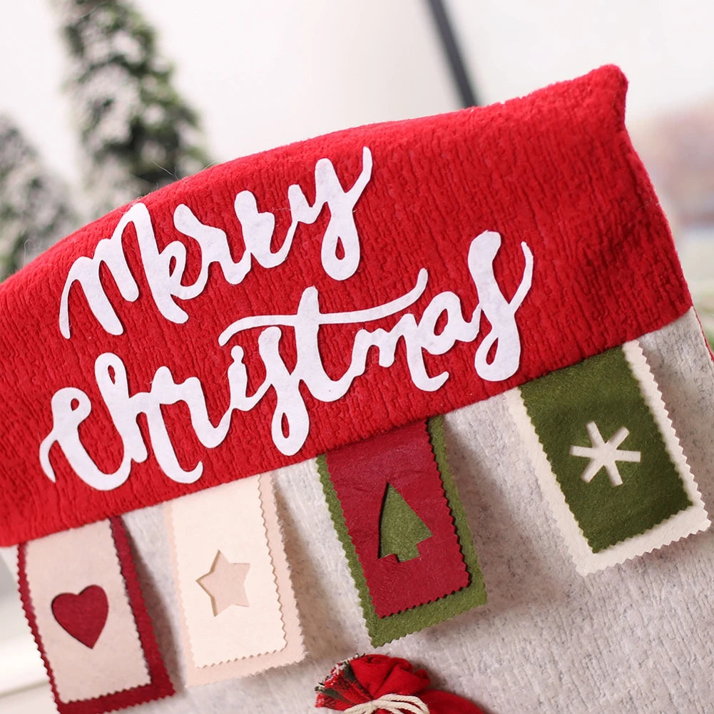 Weihnachtlicher Stuhlbezug – 3D Polyester – 52x46 cm