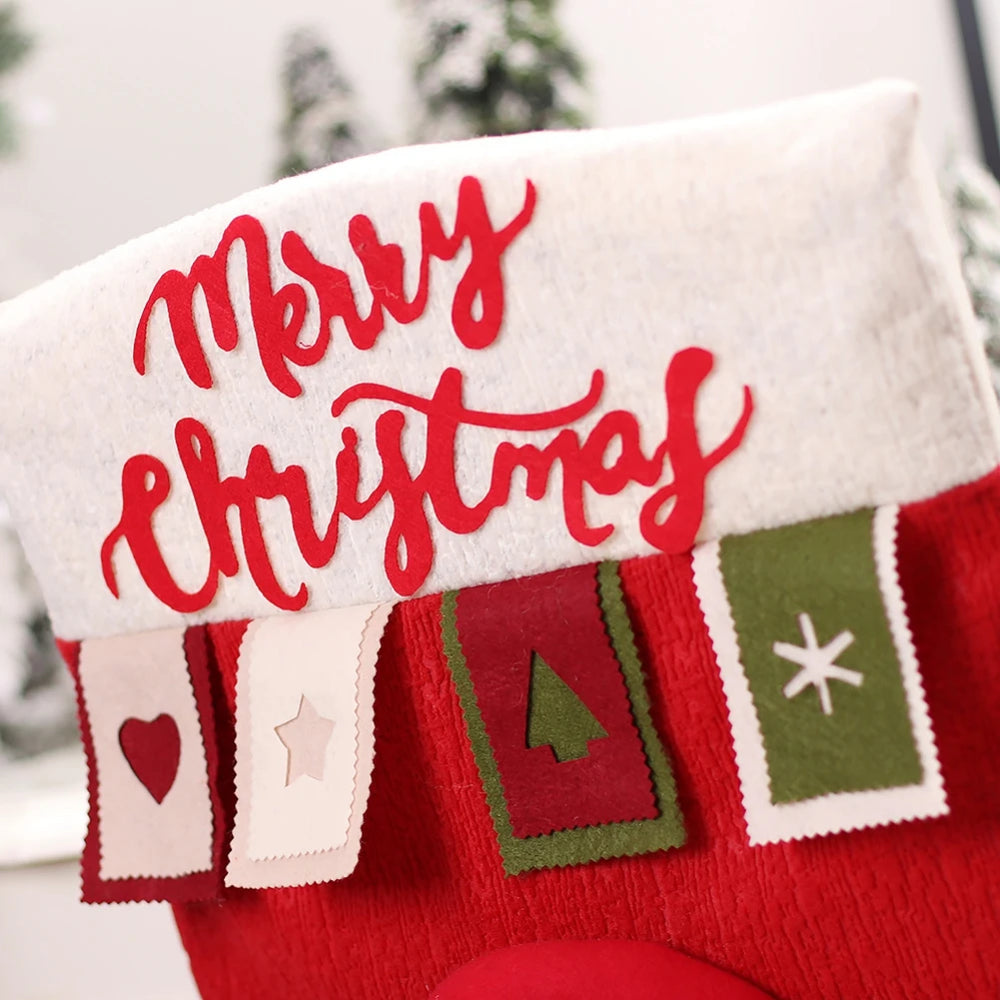 Weihnachtlicher Stuhlbezug – 3D Polyester – 52x46 cm