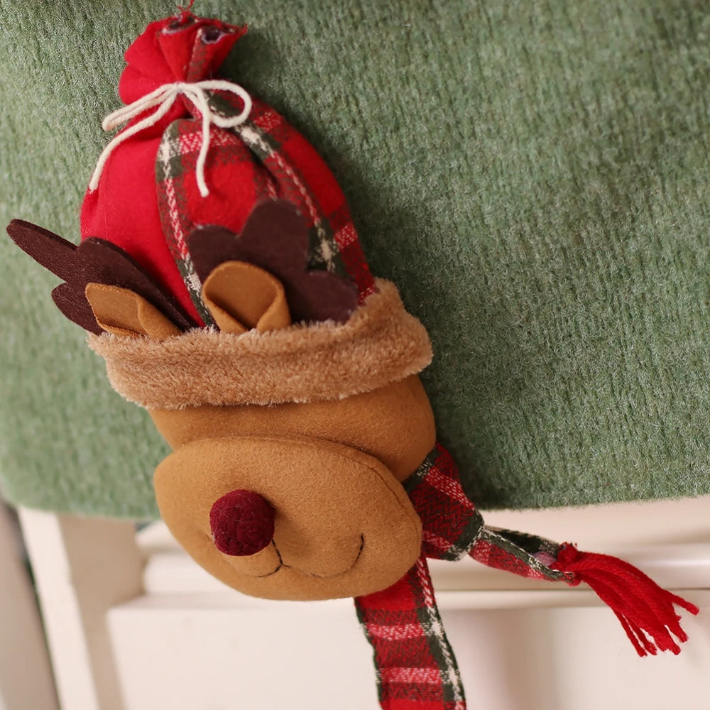 Weihnachtlicher Stuhlbezug – 3D Polyester – 52x46 cm