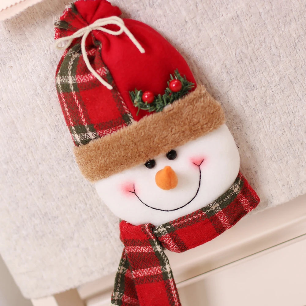 Weihnachtlicher Stuhlbezug – 3D Polyester – 52x46 cm
