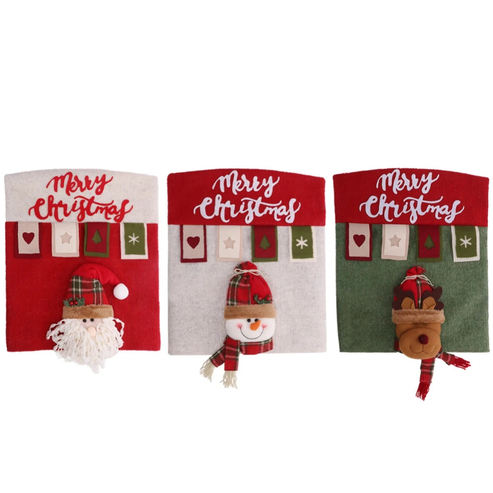 Weihnachtlicher Stuhlbezug – 3D Polyester – 52x46 cm