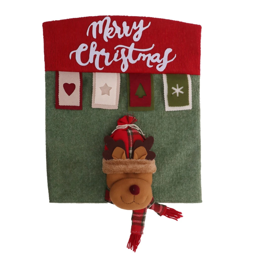 Weihnachtlicher Stuhlbezug – 3D Polyester – 52x46 cm