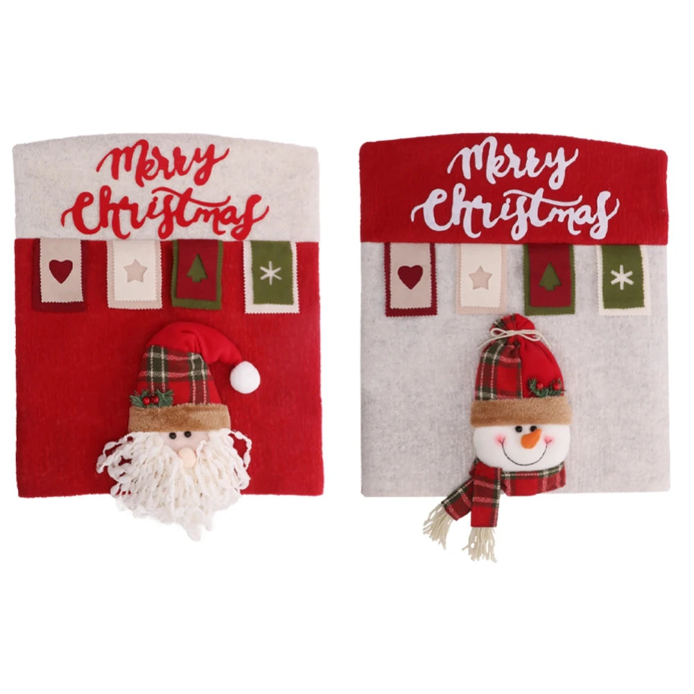 Weihnachtlicher Stuhlbezug – 3D Polyester – 52x46 cm