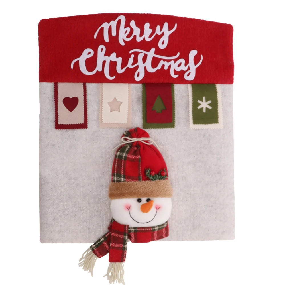 Weihnachtlicher Stuhlbezug – 3D Polyester – 52x46 cm