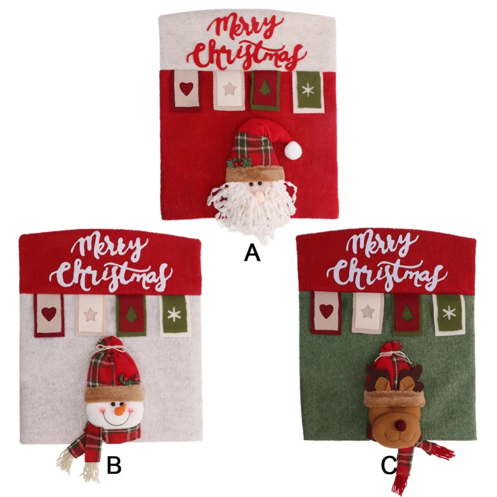 Weihnachtlicher Stuhlbezug – 3D Polyester – 52x46 cm