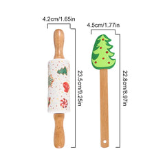 Weihnachts-Backset – Silikon & Holz – Heimküche