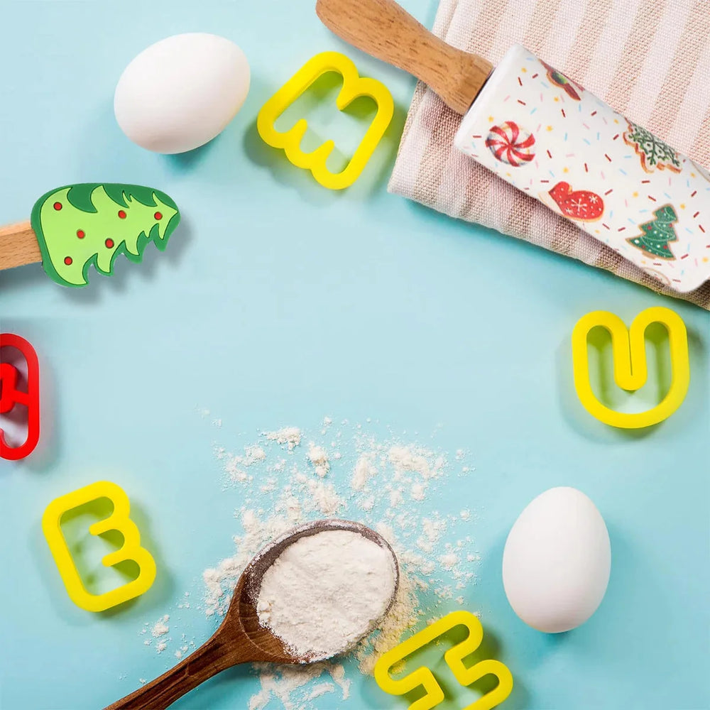 Weihnachts-Backset – Silikon & Holz – Heimküche