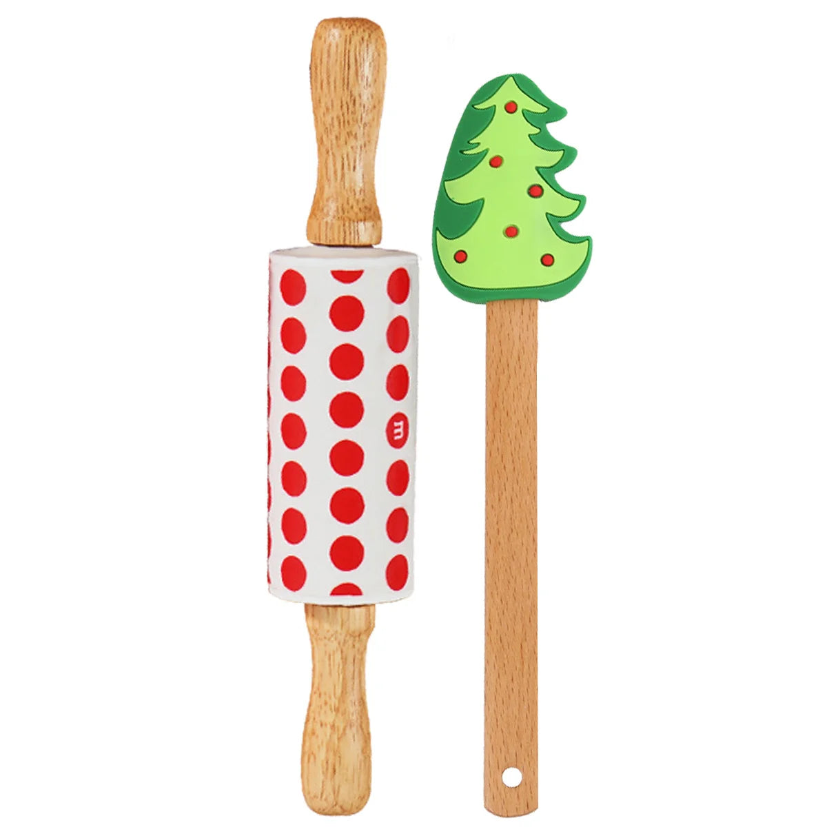 Weihnachts-Backset – Silikon & Holz – Heimküche