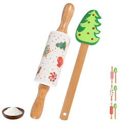 Weihnachts-Backset – Silikon & Holz – Heimküche