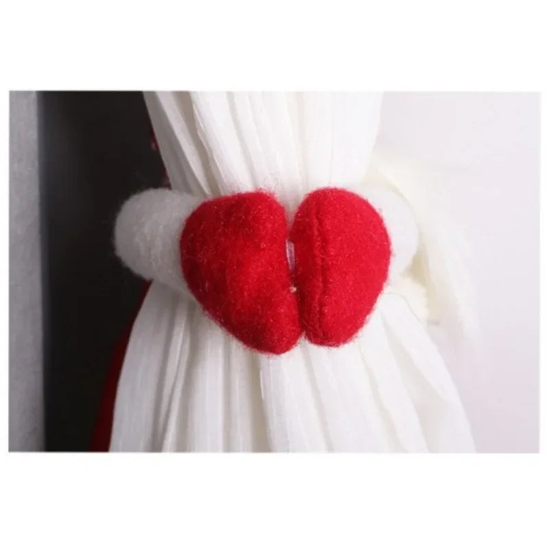 Mehrfarbiger Weihnachts-Gardinenhalter aus Vliesstoff mit Elch-Design