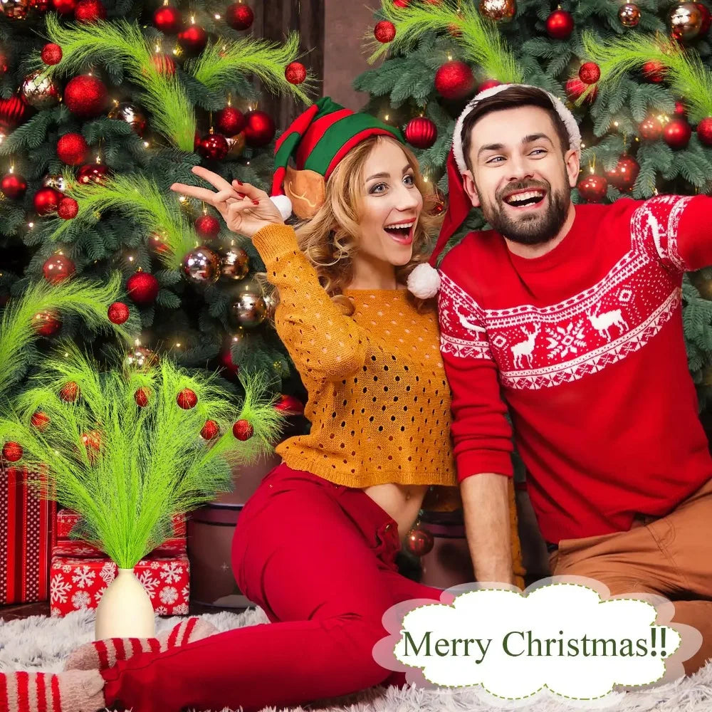 Weihnachtsdeko Picks – Festliche Grüne Zweige – Verschiedene Grössen