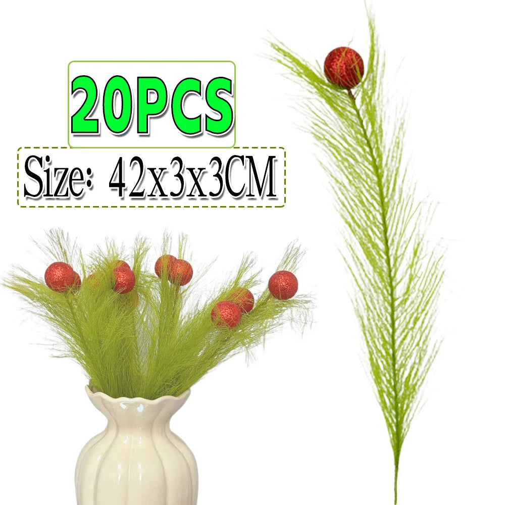 Weihnachtsdeko Picks – Festliche Grüne Zweige – Verschiedene Grössen