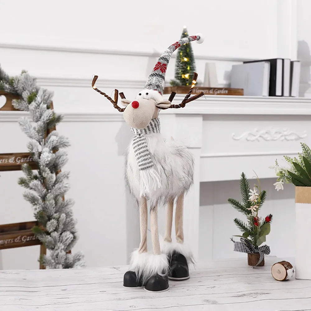 Weihnachtselch Dekoration – Plüschpuppe – Handgefertigt & Verstellbar