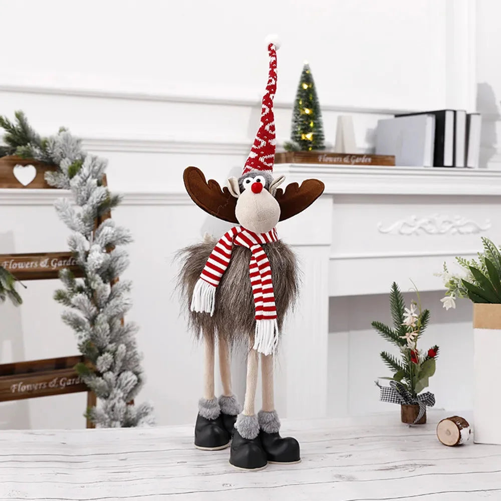 Weihnachtselch Dekoration – Plüschpuppe – Handgefertigt & Verstellbar