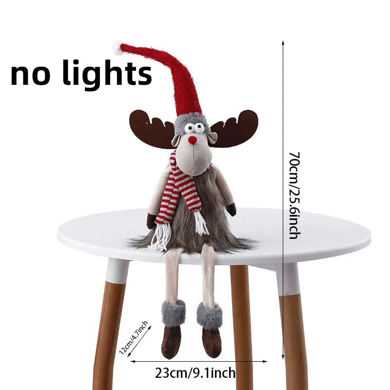 Weihnachtselch Dekoration – Plüschpuppe – Handgefertigt & Verstellbar