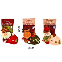 Weihnachtsstrümpfe – Vliesstoff – 28x46CM