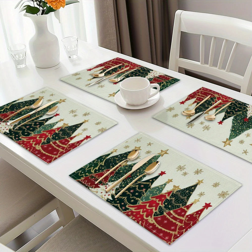 Weihnachtstischdecke – Polyester – 30x40cm Set