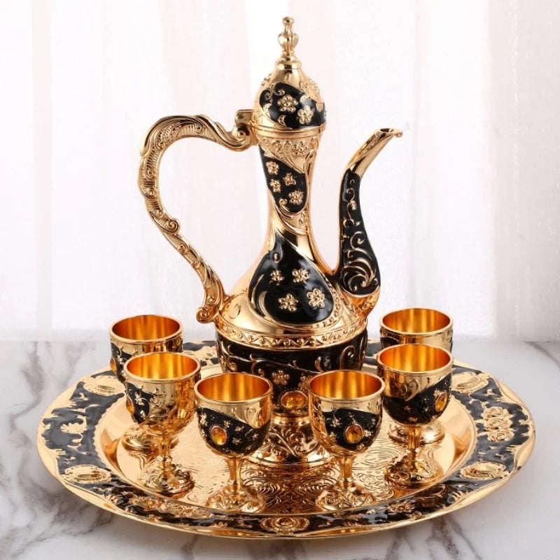 Weinset – Vintage Legierung Design – Wohnzimmerdeko