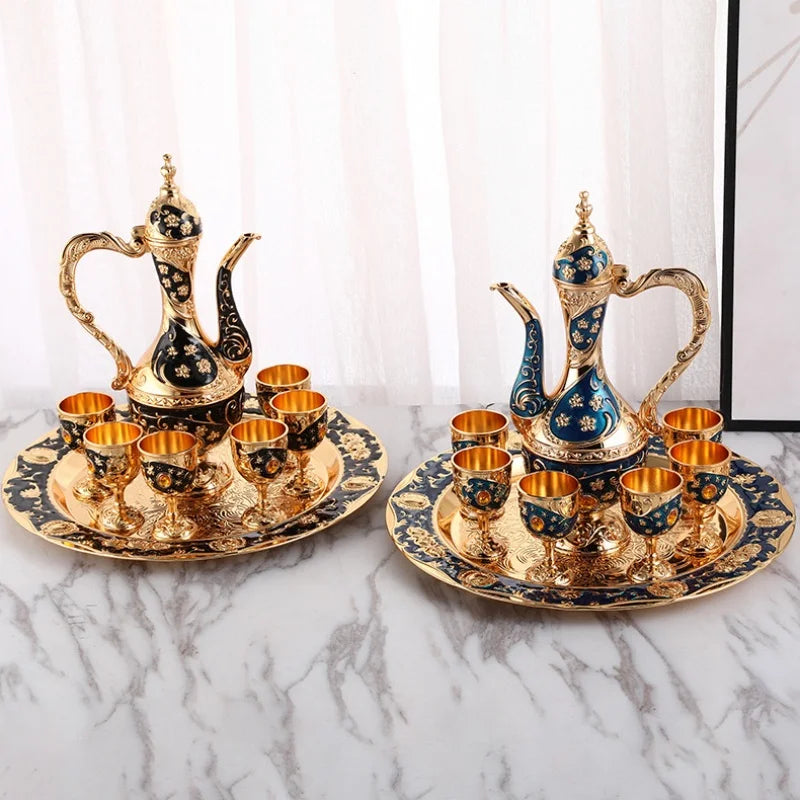 Weinset – Vintage Legierung Design – Wohnzimmerdeko