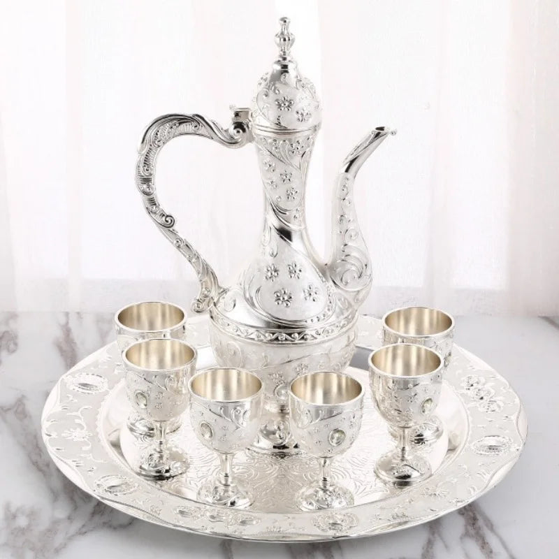 Weinset – Vintage Legierung Design – Wohnzimmerdeko