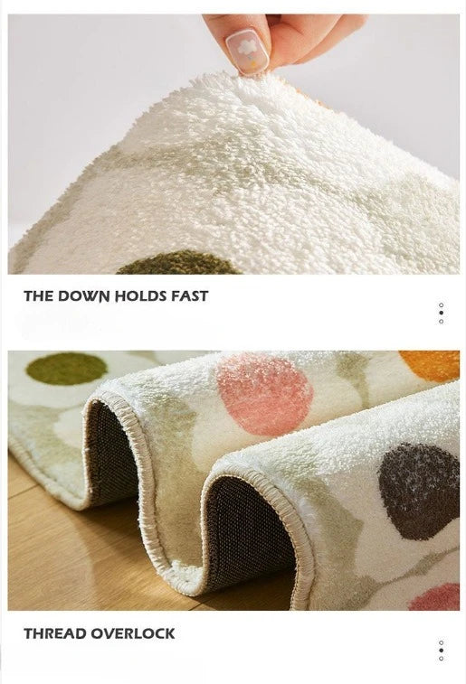 wellenförmiger Teppich aus Imitation Kaschmir in Farbe6, Grösse: 80x200 cm