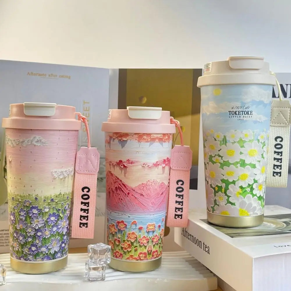 Wildblumenbecher – Edelstahl Design – 500ml Besonderheit