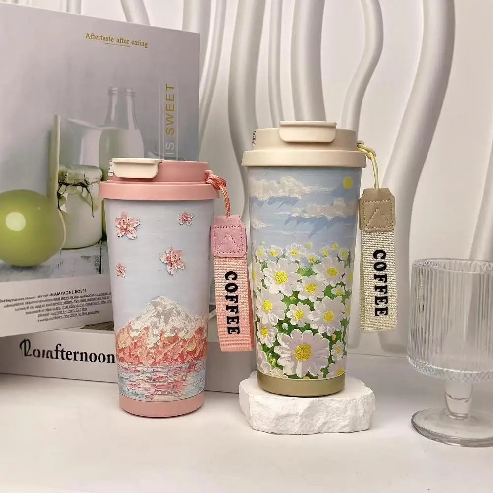 Wildblumenbecher – Edelstahl Design – 500ml Besonderheit