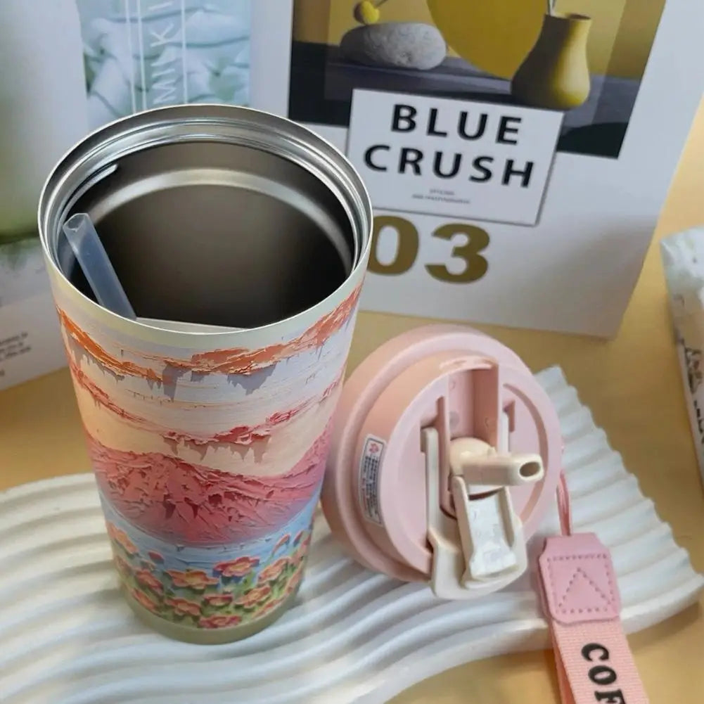 Wildblumenbecher – Edelstahl Design – 500ml Besonderheit