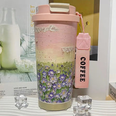 Wildblumenbecher – Edelstahl Design – 500ml Besonderheit