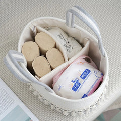 Windel Caddy Tasche – Baumwollseil Multifunktional – Zuhause & Auto